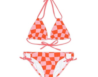 Ensemble de bikini à carreaux Just Peachy