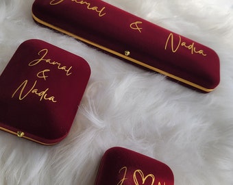 Personalised Wedding Gifts | Nikah Gift | Shaadi Gift | Walima Gift | Personalised Desi Gifts | Personalised Gift Box | Gold Gift Box
