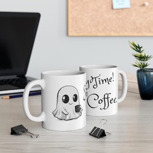 Cute Ghost Mug, Halloween Mug, Spooky Mug, Spooky Mug, Gift for Her, Gift for Him, Coffee Lover&#39;s mug