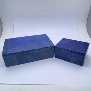 1028.5 grams Handmade Lapis Lazuli Mosaic jewelry Box – A Touch of Luxury for Your Space.