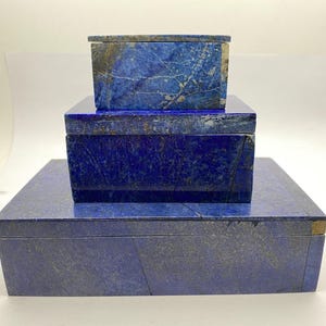 Handmade beautiful Lapis Lazuli jewelry Boxes sets – A Touch of Luxury for Your Space