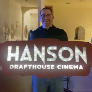Custom Movie Theater Sign For Home Theater LED Cinema Sign