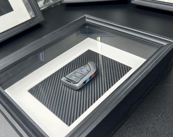 BMW Framed key fob // Motivational // super car // work harder // petrol head gift