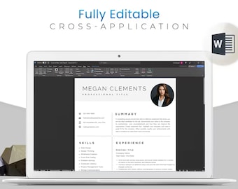 CV-sjabloon, Canva CV-sjabloon, Elegante, Eenvoudige CV, CV-sjabloon Word, Creatief CV, Professioneel CV-Template
