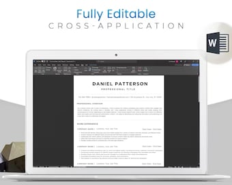 ATS Friendly Resume Template Word, Pages, Google Docs, ATS Resume, ATS Cv Resume Template, Minimalist Resume, Simple Resume, Basic Resume