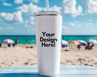 Tumbler Mockup 20 oz White Tumbler Mockup Bundle White Mug Mockup Canva Template Print on Demand Tumbler Mockup PNG Tumbler Template for POD