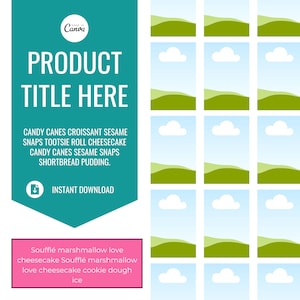 Etsy Shop Kit - PLR - Listing Template, Mockups, Banners