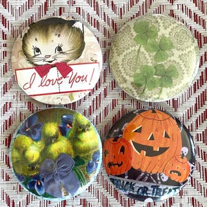 Upcycled Button Pins