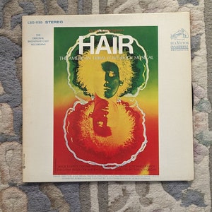 HAIR The American Tribal Love Rock Musical LP Vinyl 1968 RCA