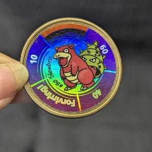 Moneda Pokémon Slowbrow #80 de los años 90, de metal