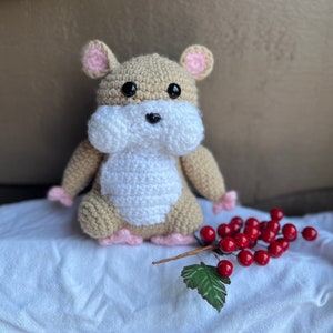 Amigurumi Hamster, Cute Crocheted Stuffed Animal Hamster, Toy Hamster Plushie