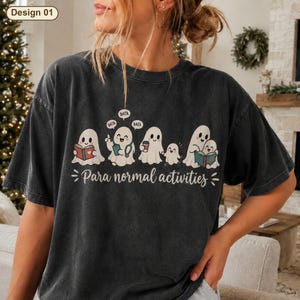 Para Normal Activities Shirt, Cute Paraprofessional Ghost Halloween Tee, Sped Para Data Spooky Shirt, Comfort Colors, Para Gift