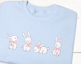 Coquette Bunny Crewneck Sweatshirt