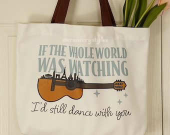 Bolsa de lona "This Town" de Niall Horan: diseño de guitarra y paisaje urbano