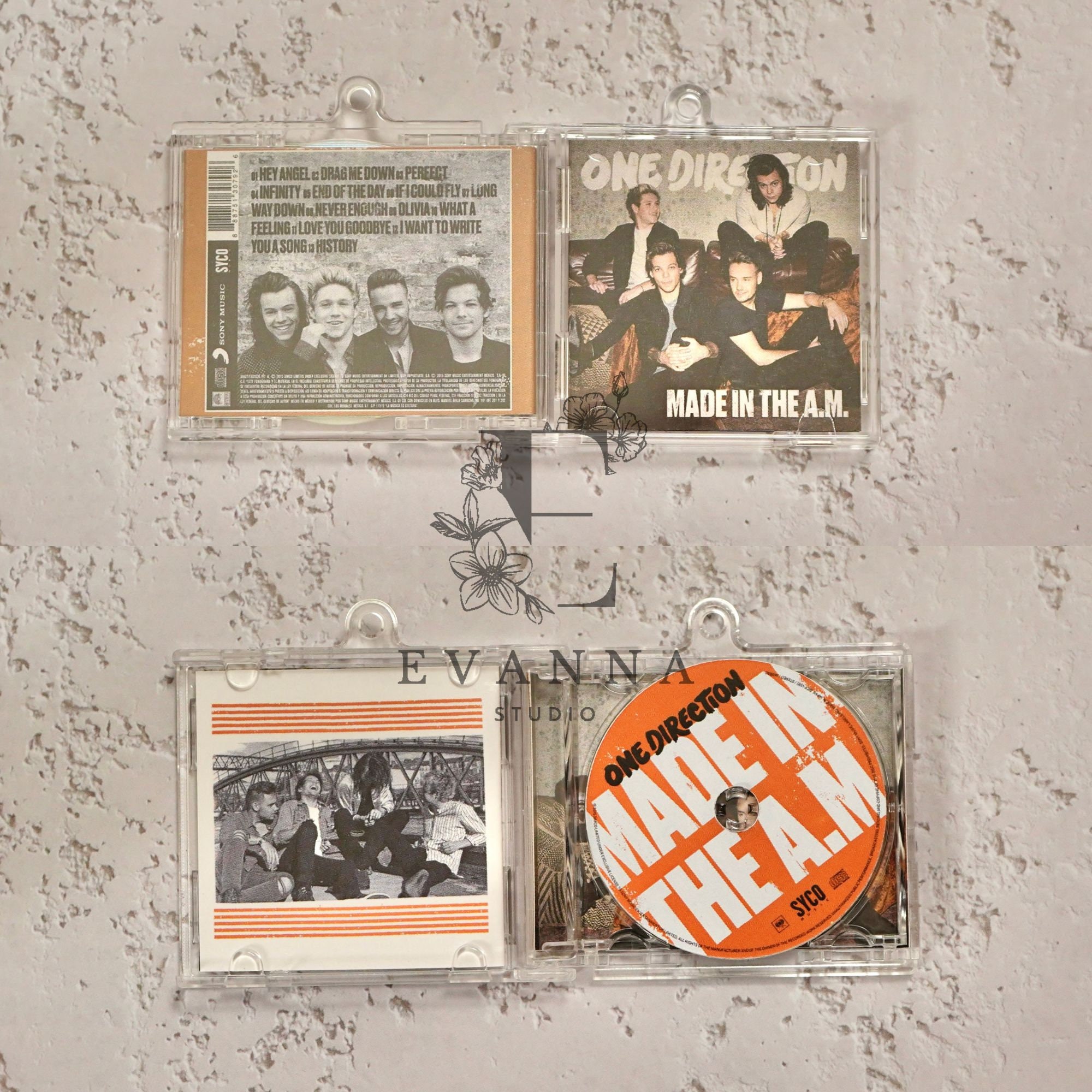 1D ONEDIRECTION グッズ アルバム キーホルダー ポスター カスタム NFC ミニアルバム CD キーチェーン - One Direction