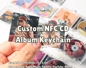 Customizable NFC Tag Mini CD Album Keychain - Personalized