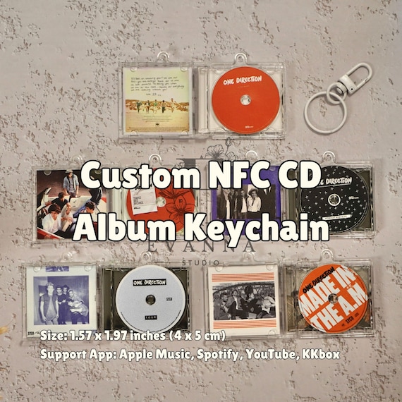 Custom NFC Mini Album CD Keychain - One Direction Music Gift - Etsy