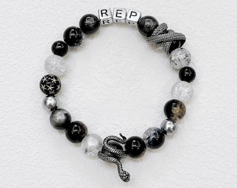Rep Schlangen Kristall Perlen Armband: Freundschaftsschmuck