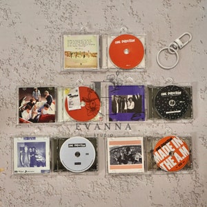 One Direction Customizable NFC Mini CD Album Keychain - Personalized Music Lover Gift, Gift for Directioners