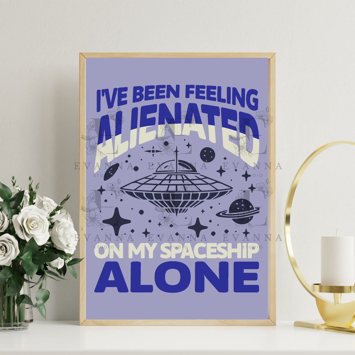 Alienated Lyrics Print: Room Decor Wall Art (PDF & PNG) - Etsy
