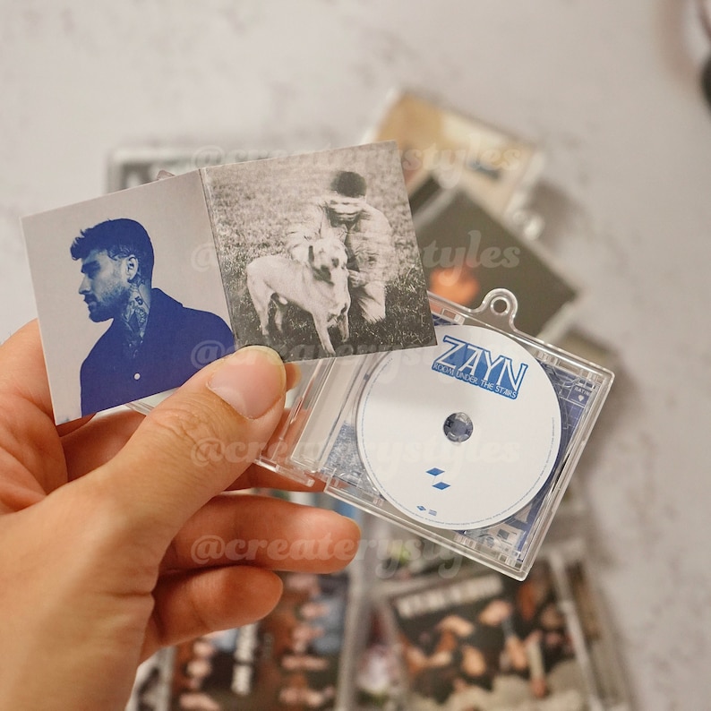 Customizable Zayn NFC Tag Mini CD Album Keychain - Personalized Music Lover Gift, Gift for Zquad