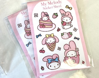 SAN Inspired Kawaii Sticker Sheet: Melody and Friends