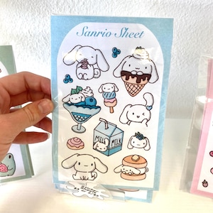 SAN Inspired sticker sheet, Kawaii sticker sheet, Stationery stickers, Sticker page, SAN and friends stickers, Kawaii Stickers, Sticker pack