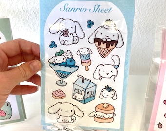 SAN Inspired Kawaii Sticker Sheet: Cinnamon and Friends