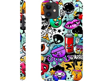 Artistic Cartoon Slim iPhone Case Phone Cover for iPhone 15 14 13 12 11 Pro Max Mini XR X XS Apple Phone Cover