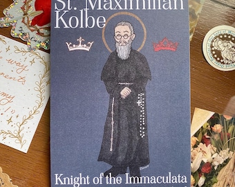 St. Maximilian Kolbe, Knight of the Immaculata • Postcard