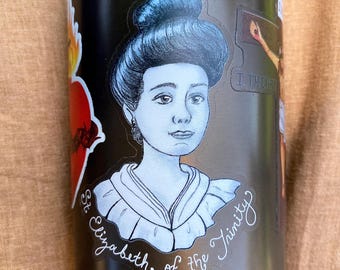 St. Elizabeth of the Trinity Portrait • Clear Vinyl Sticker