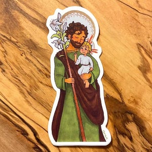 St. Joseph Guardian of Virgins • Vinyl Sticker