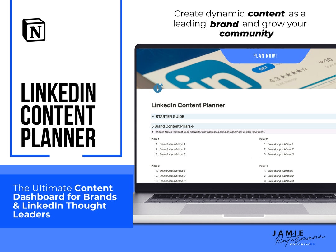 Linkedin Content Planner | Linkedin Content | Content Creator | Social ...