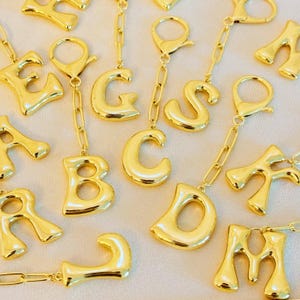 Whimsy Balloon Letter Initial Bag Charm Fun Preppy Accessory Stylish Decoration Perfect Gift Idea