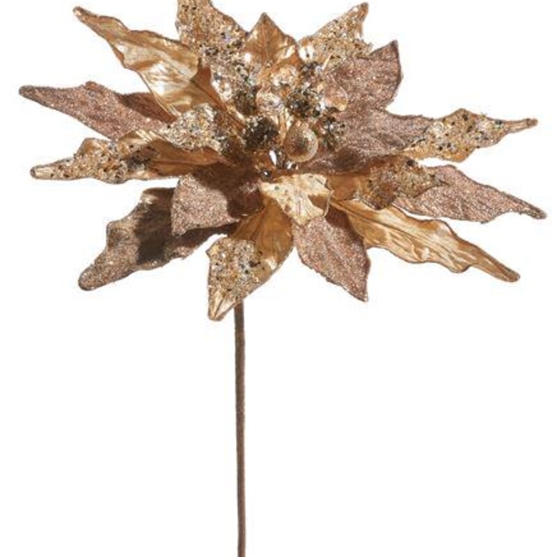 Choix poinsettia doré de Dunelm