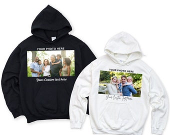 Custom Unisex Hoodie with White Text, Custom Logo Hoodie, Custom Logo Hoodie, Mothers Day Gift, Birthday Gift, Personalized Hoodie