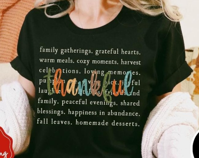 Autumn Thankful Shirt, Thanksgiving shirt, Trendy Fall Shirts, Fall Sweatshirt, Thanksgiving Vibes