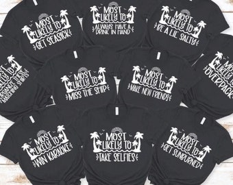Personalized Family Cruise Shirts 2025 – Matching Cruise Vacation Tees | Most Likely To, Bachelorette, Birthday Trip, Anniversary Shirts