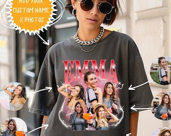 90s Bootleg Shirt, Custom Bootleg Rap Tee, Custom Wife Face Shirt, Custom Valentine Shirt, Custom Photo Shirt, Husband Shirt With Wife Faces