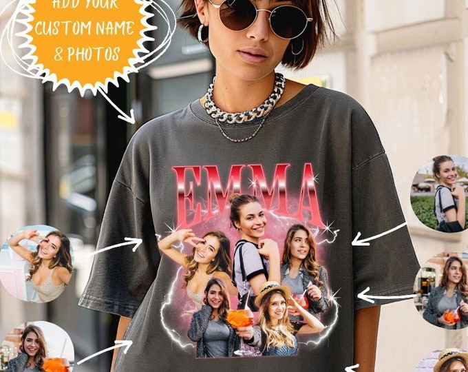90s Bootleg Shirt, Custom Bootleg Rap Tee, Custom Wife Face Shirt, Custom Valentine Shirt, Custom Photo Shirt, Husband Shirt With Wife Faces