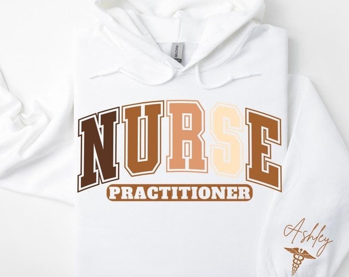 Custom Nurse Practitioner Black History Month Nurse Hoodie, Customizable Hoodie, NP Graduation Gifts, Nurse Graduation Gift, Nurse Pullover