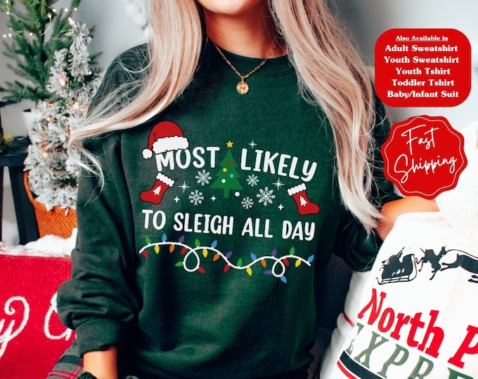 Christmas Shirts for Women, Custom Matching Christmas Family Shirts, Couples Shirt, Christmas Party Shirt, Funny Family