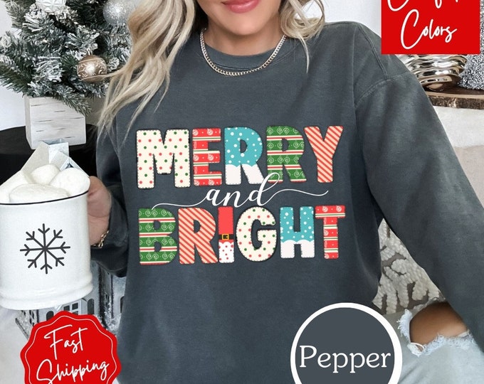 Christmas Sweatshirts for Women, Holiday Clothing Women, Gift for Her, Cute Christmas Shirt