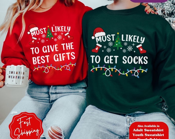 Couples Matching Christmas Shirts, Custom Matching Christmas Family Shirts, Couples Shirt, Christmas Party Shirt, Funny Family