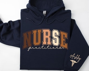 Custom Nurse Practitioner Black History Month Nurse Hoodie, Customizable Hoodie, NP Graduation Gifts, Nurse Graduation Gift, Nurse Pullover