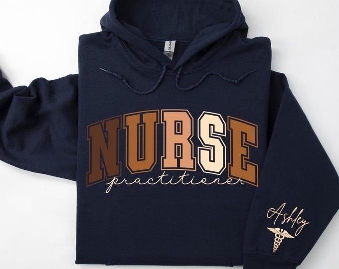 Custom Nurse Practitioner Black History Month Nurse Hoodie, Customizable Hoodie, NP Graduation Gifts, Nurse Graduation Gift, Nurse Pullover