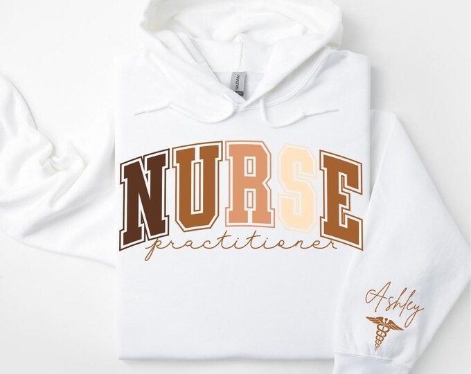 Custom Nurse Practitioner Black History Month Nurse Hoodie, Customizable Hoodie, NP Graduation Gifts, Nurse Graduation Gift, Nurse Pullover