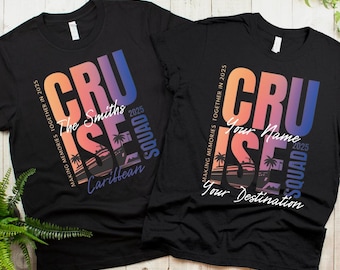 Personalized Family Cruise Squad Shirts 2025 – Matching Cruise Vacation Tees | Cruise Squad 2025, Bachelorette, Birthday Trip, Anniversary