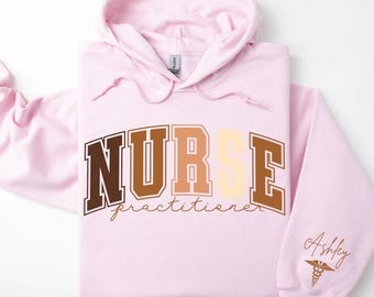Custom Nurse Practitioner Black History Month Nurse Hoodie, Customizable Hoodie, NP Graduation Gifts, Nurse Graduation Gift, Nurse Pullover