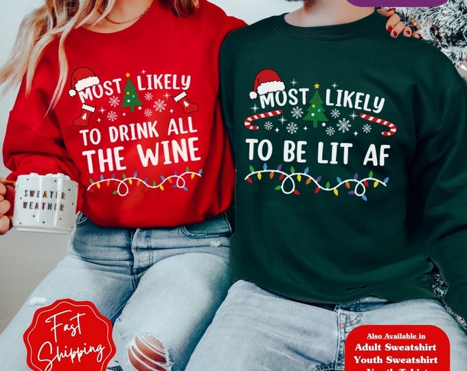 Couples Matching Christmas Shirts, Custom Matching Christmas Family Shirts, Couples Shirt, Christmas Party Shirt, Funny Family